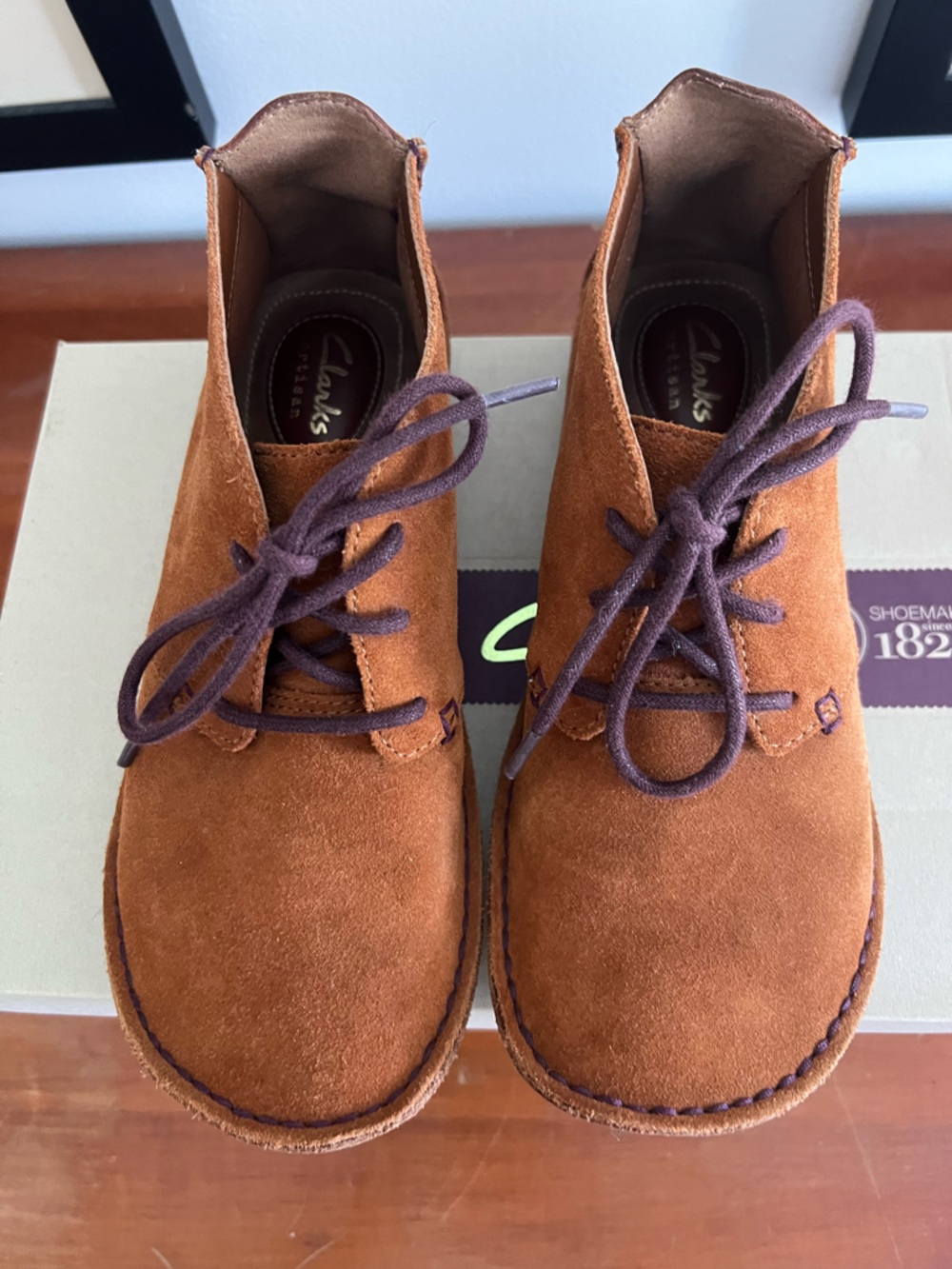 CLARKS Artisan Janey Lynn Suede Comfy Ankle Moccasin Booties 38 / 7.5